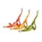 Set of 3 Multi Colored Eclectic Polystone Frog Sculpture 7" x 6"